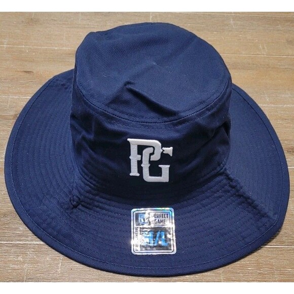 Perfect Game PG Classic Bucket Hat M/L Navy Blue Golf Fishing Outdoors Hiking - Picture 1 of 7